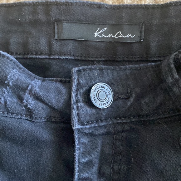 Kancan Black Distressed high waist jean shorts - Picture 3 of 9